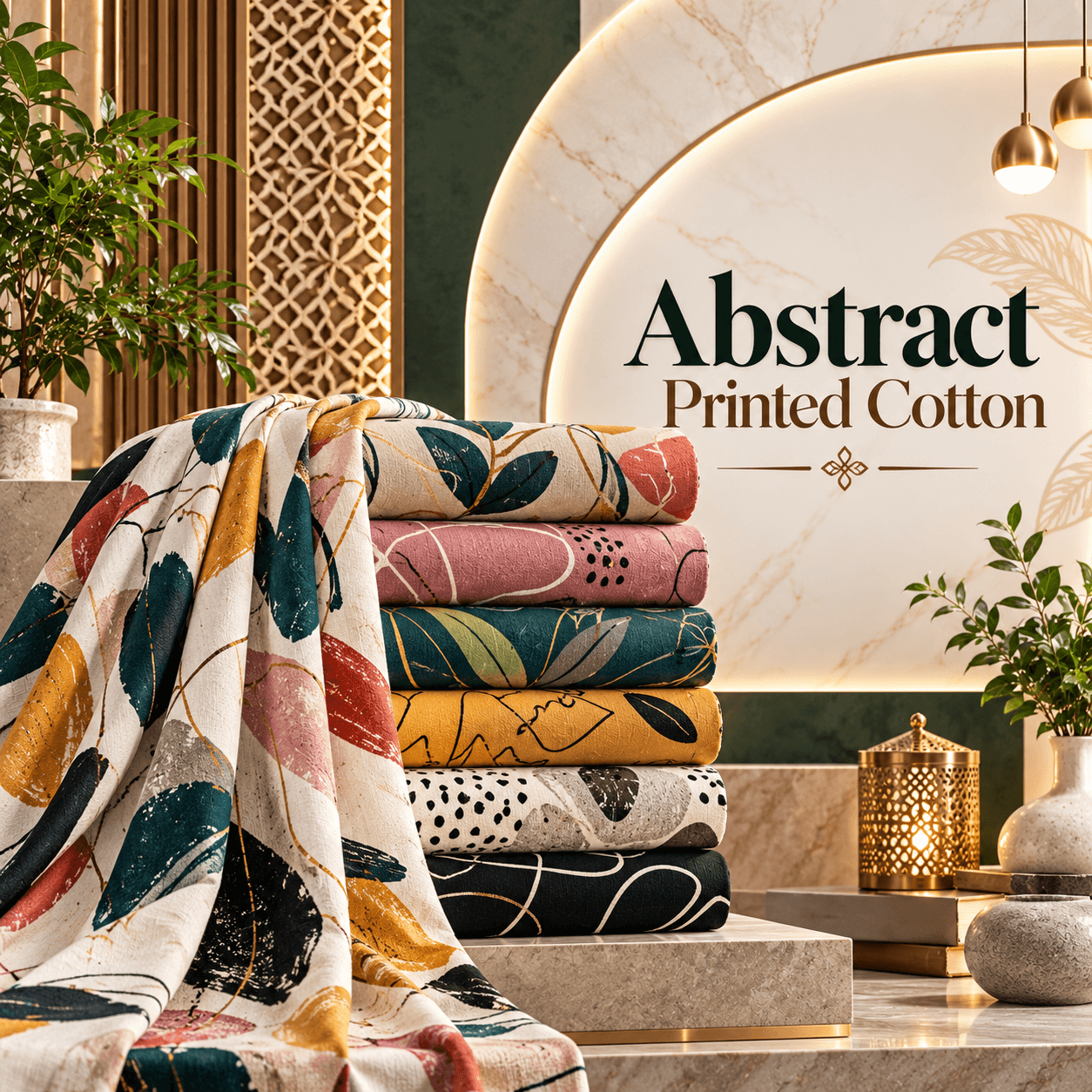 Abstract Printed Cotton