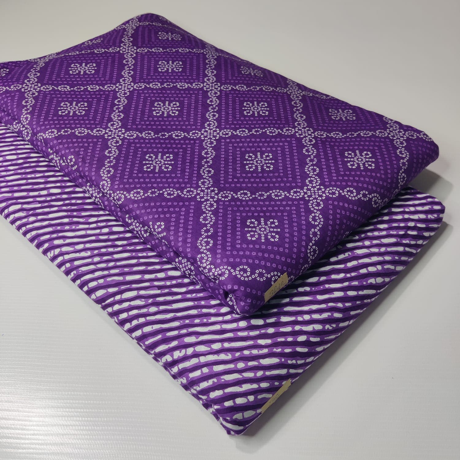 Bandhani Diamond Cotton — Purple