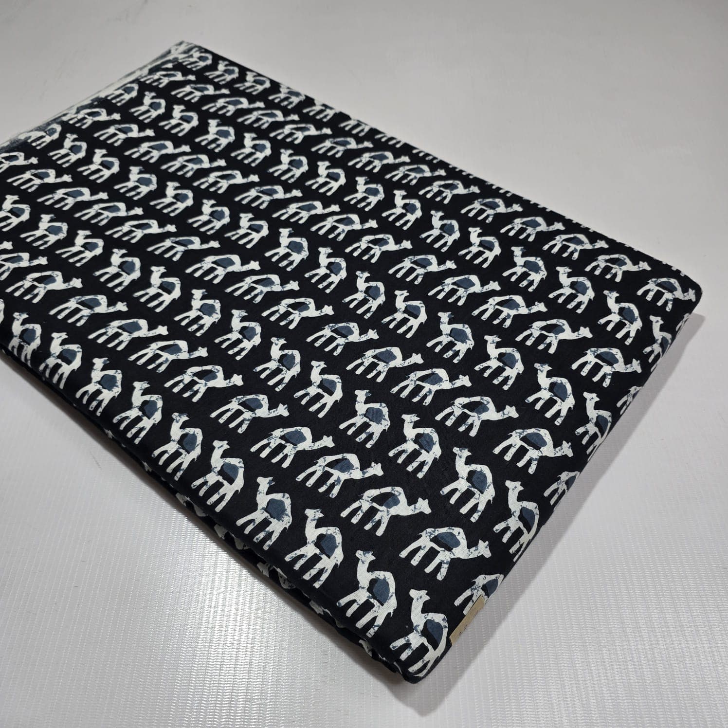 Camel Print Cotton — Noir