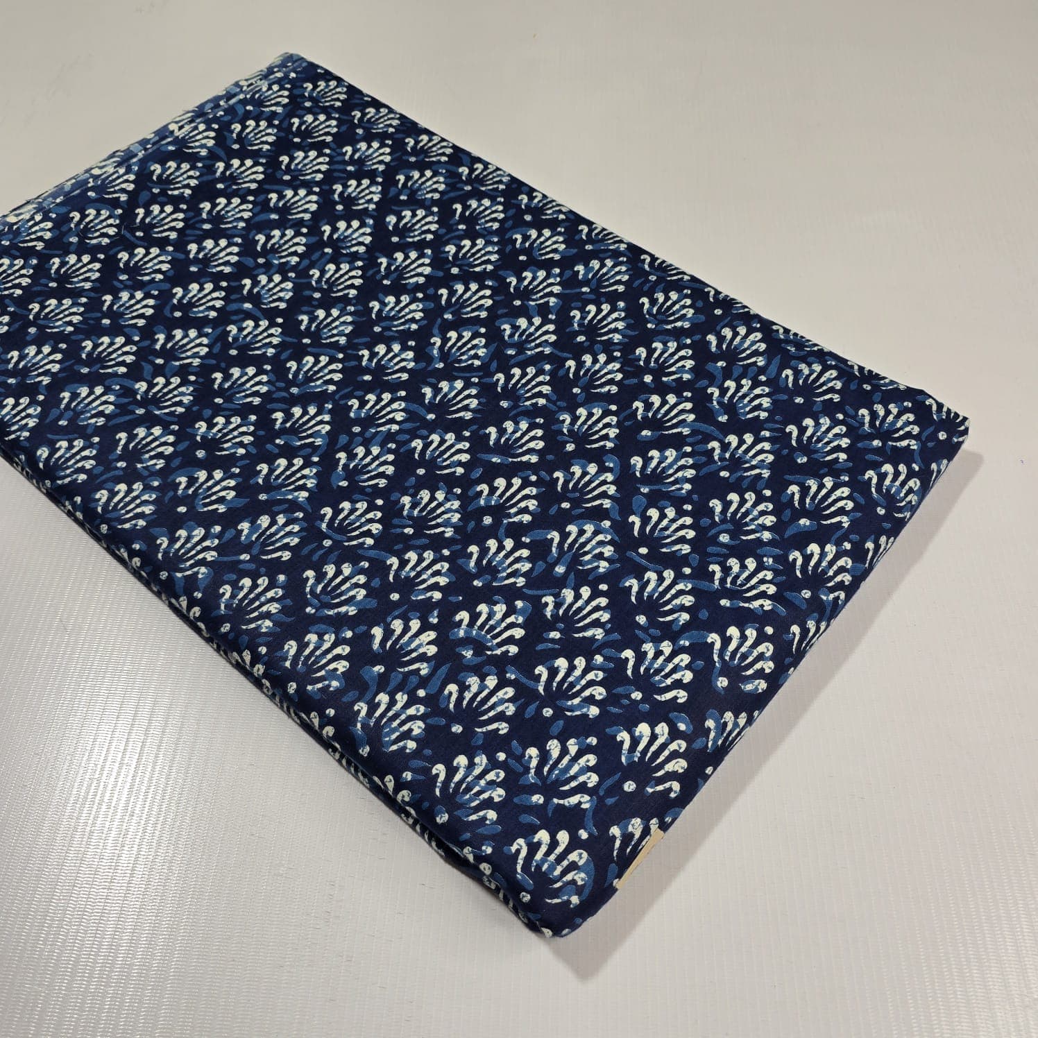 Splash Floral Cotton — Navy