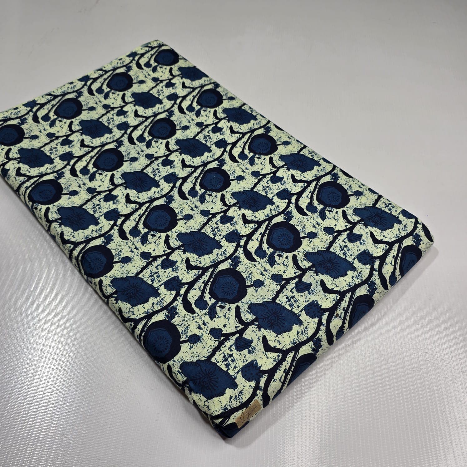 Poppy Floral Vine Cotton — Mint