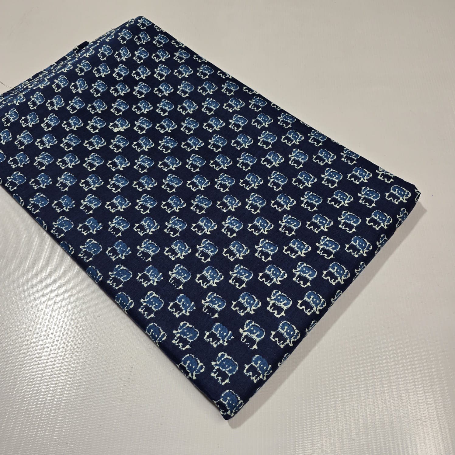 Owl Elephant Faces Cotton — Navy