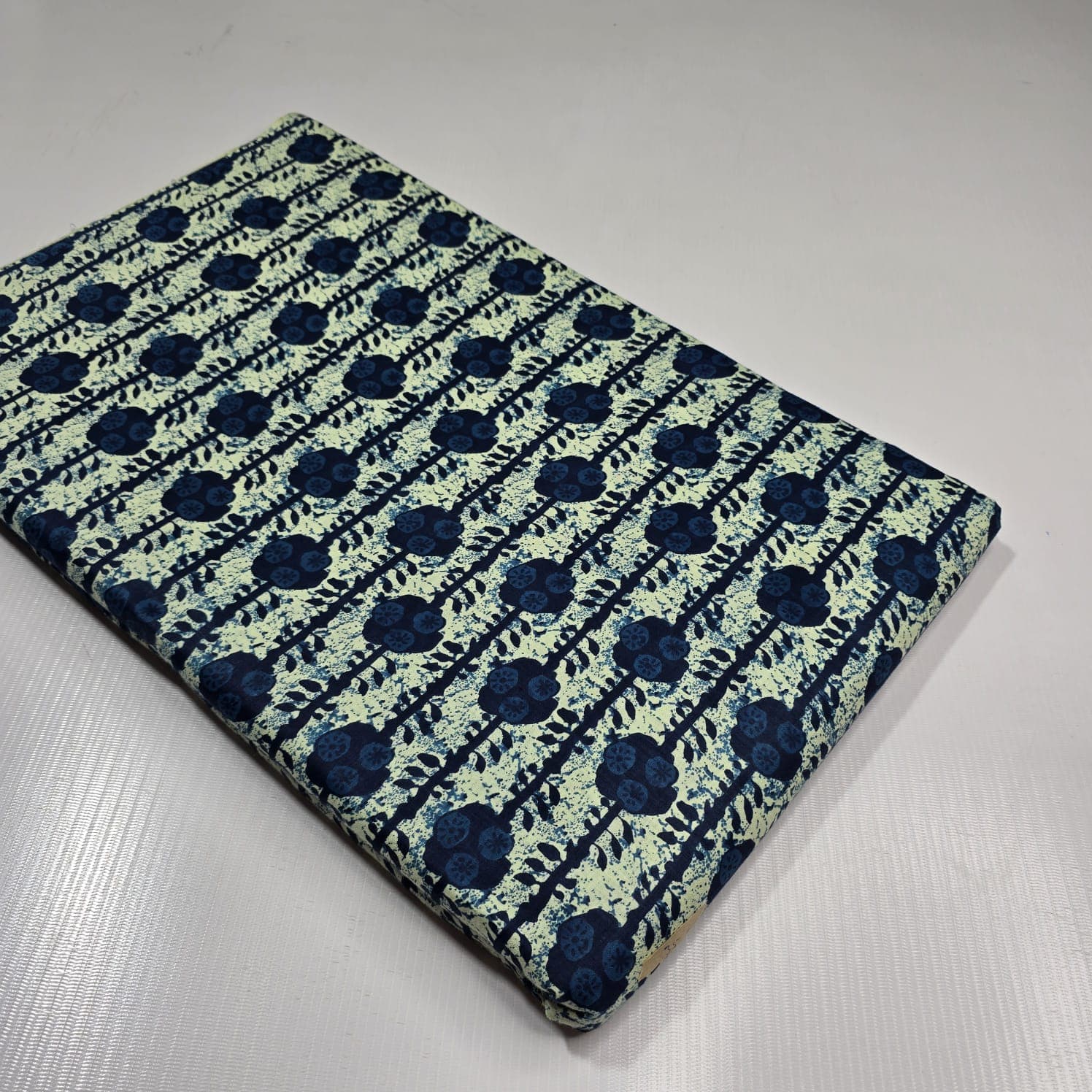 Vine Stripe Cotton — Mint